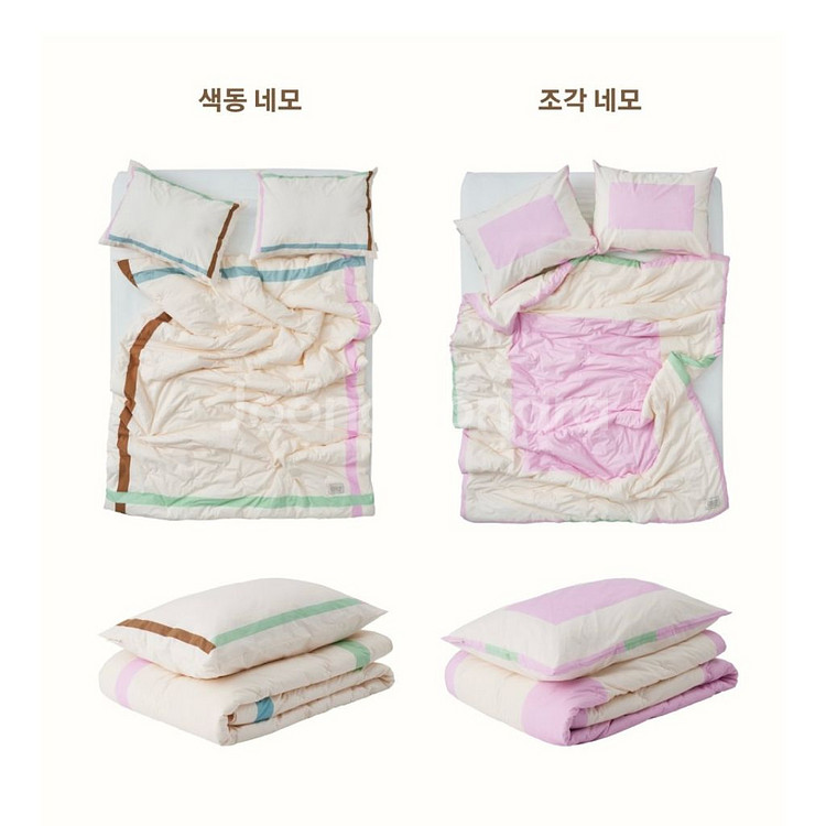 그래니룸 60수 한지 베개커버 2종--2