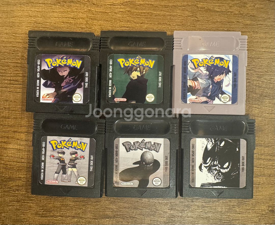 (포켓몬괴담,외전) 게임보이팩 고스트블랙,버리맨,승계,--0