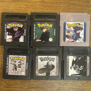 (포켓몬괴담,외전) 게임보이팩 고스트블랙,버리맨,승계,