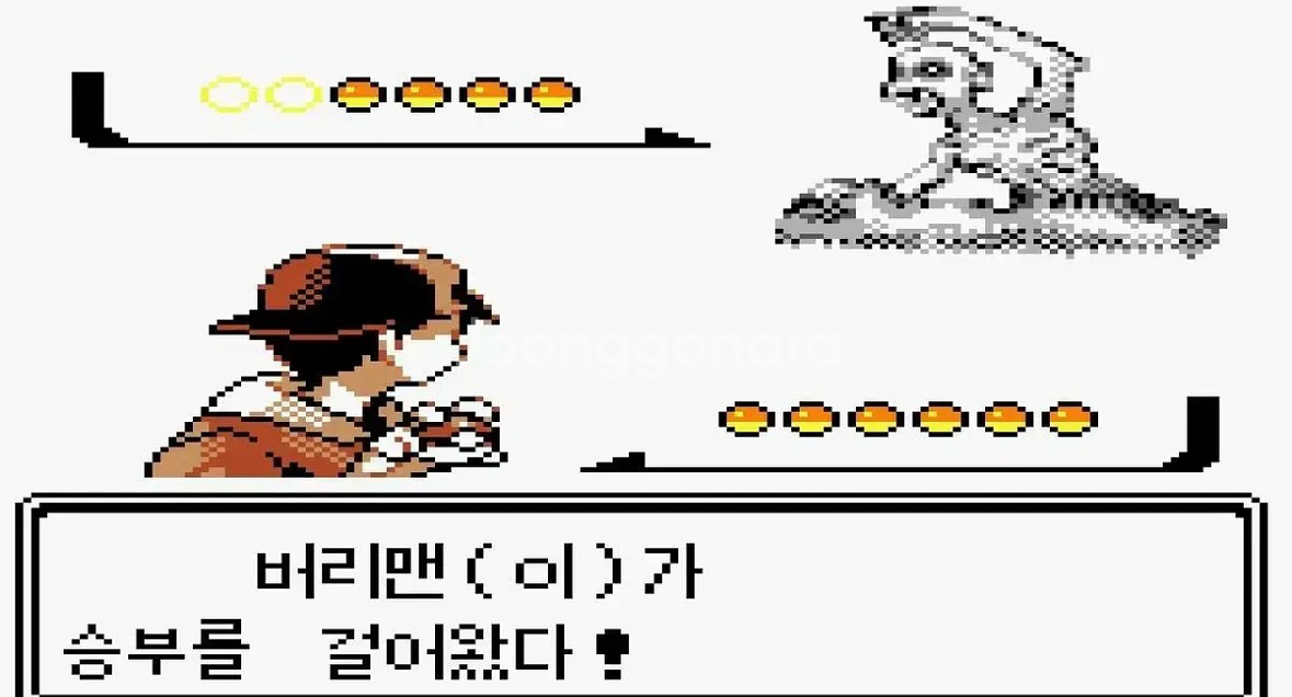 (포켓몬괴담,외전) 게임보이팩 고스트블랙,버리맨,승계,--2