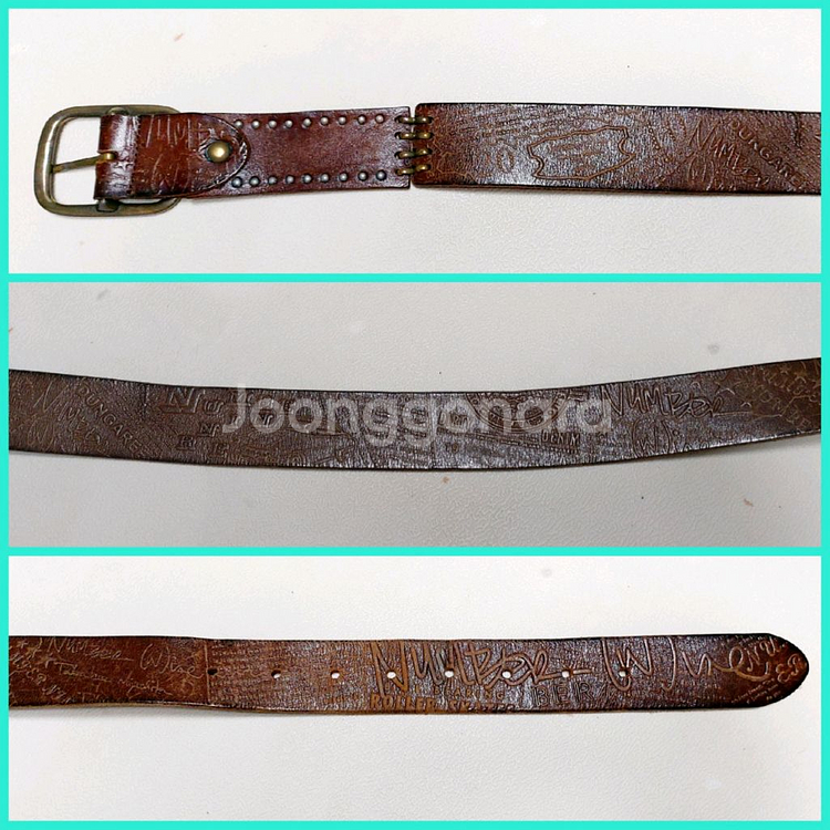 통가죽 남성벨트/빈티지 통가죽 벨트/가죽 짱짱--3
