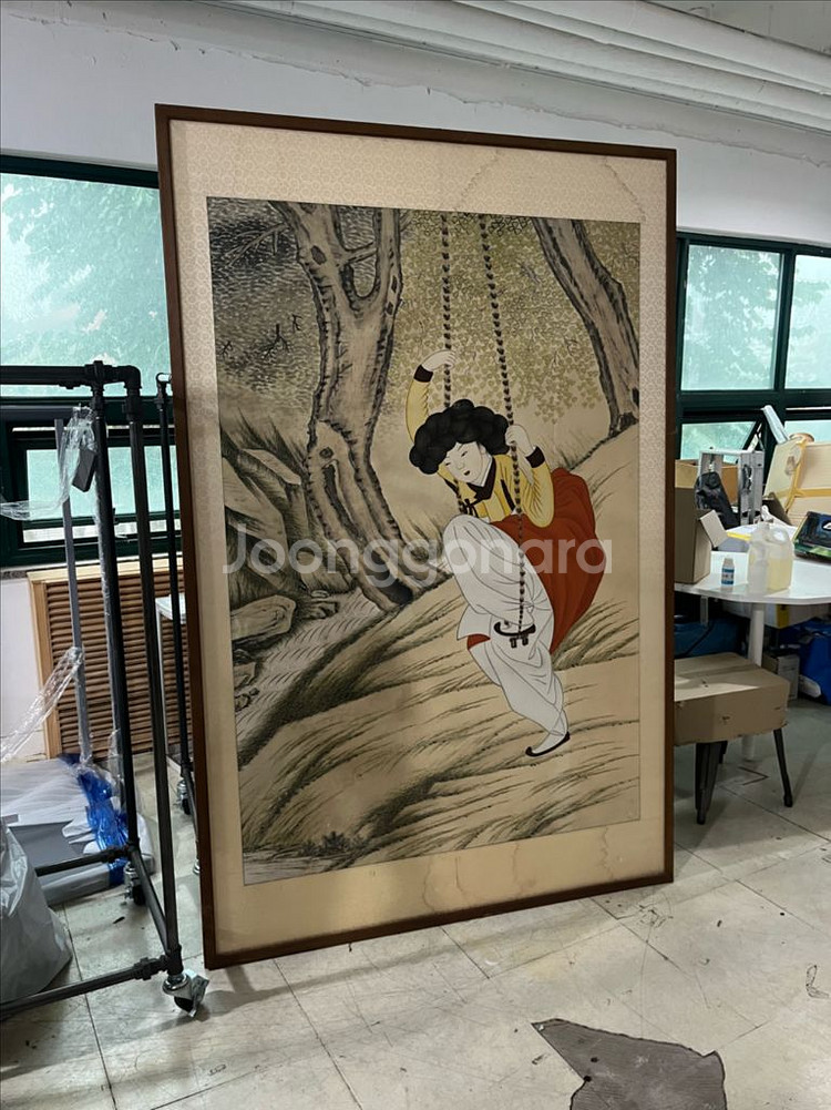 그네타는 여인들 모작 대형 그림 액자--0