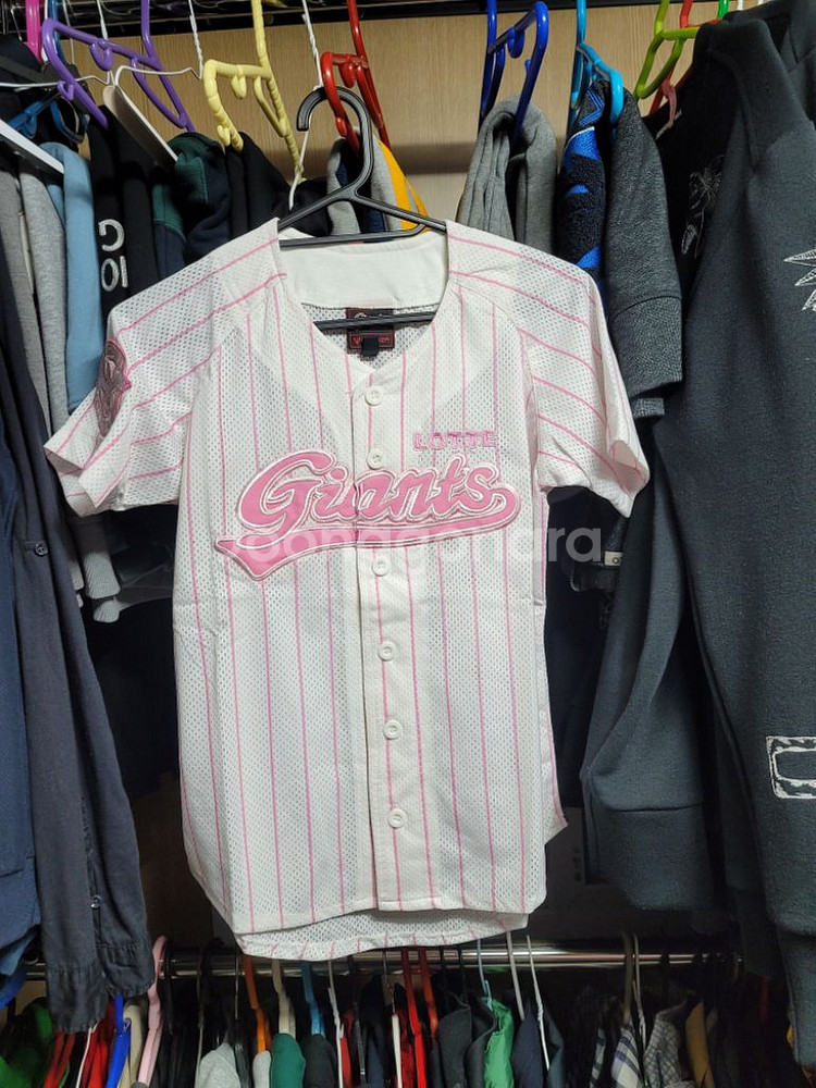 롯데유니폼 키즈핑크 10번--2