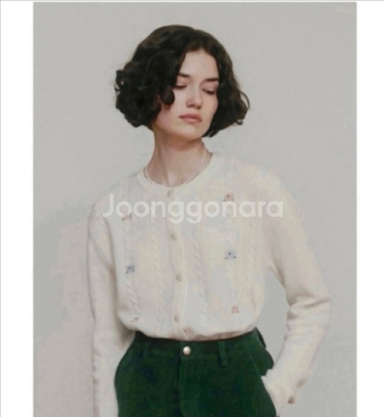 시엔느 Vintage Rose Cardigan--2