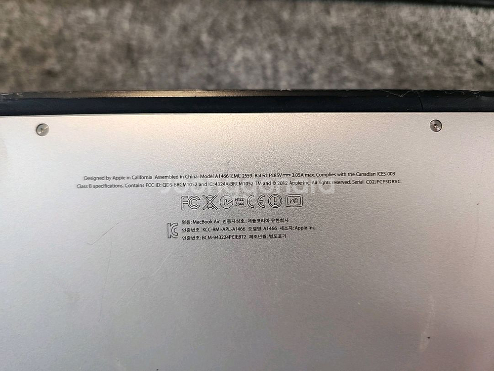 수리용<2758>macbook air a1466--4