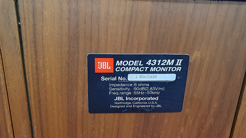 JBL 4312M II 스피커 Compact Monit 이미지