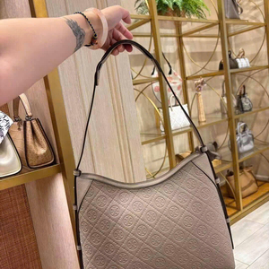 토리버치 모노그램 페블 숄더백 175641 화이트/크림