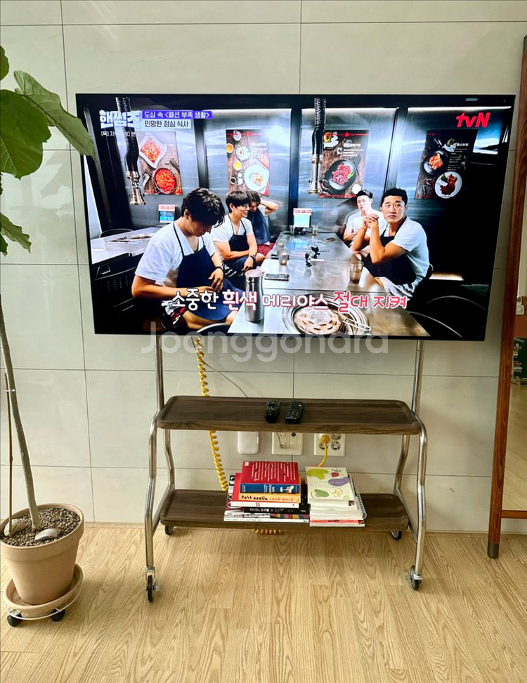 LG OLED TV 55인치 + 바퀴 티비거치대--0