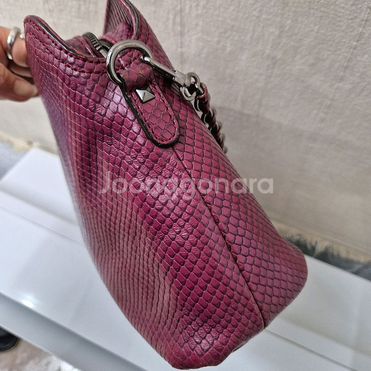 닥스 큐빅로고 체인숄더백--4