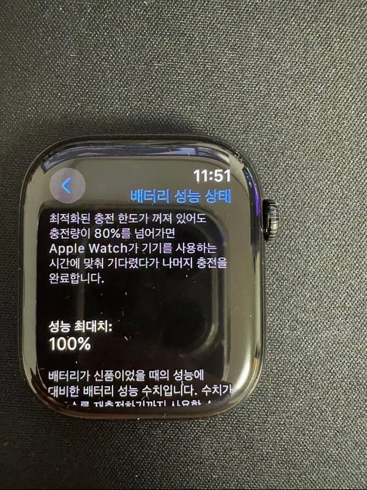 애플워치10 제트블랙 46mm 밴드 M/L 이미지
