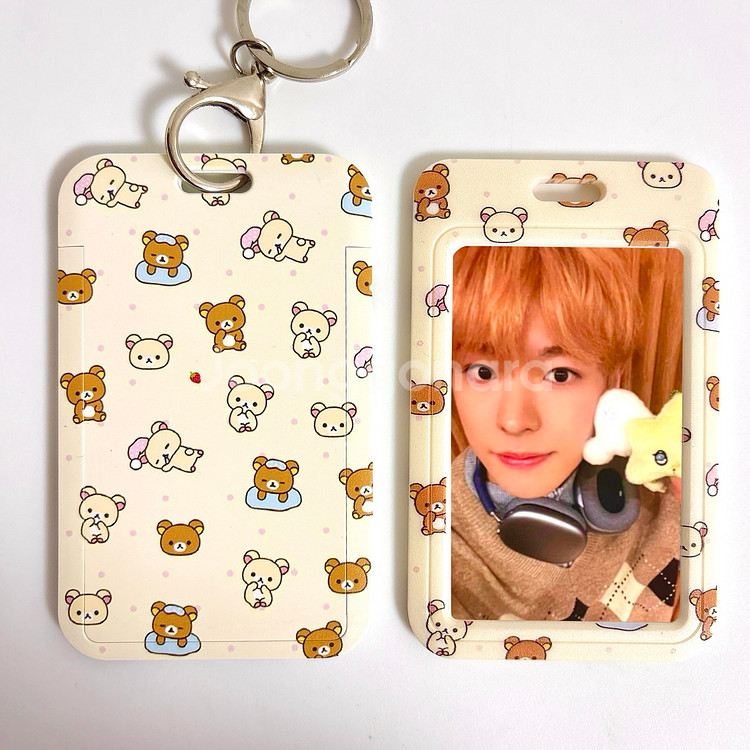 리락쿠마 포카홀더 위시 뉴진스 라이즈 SVT 코르티스--0