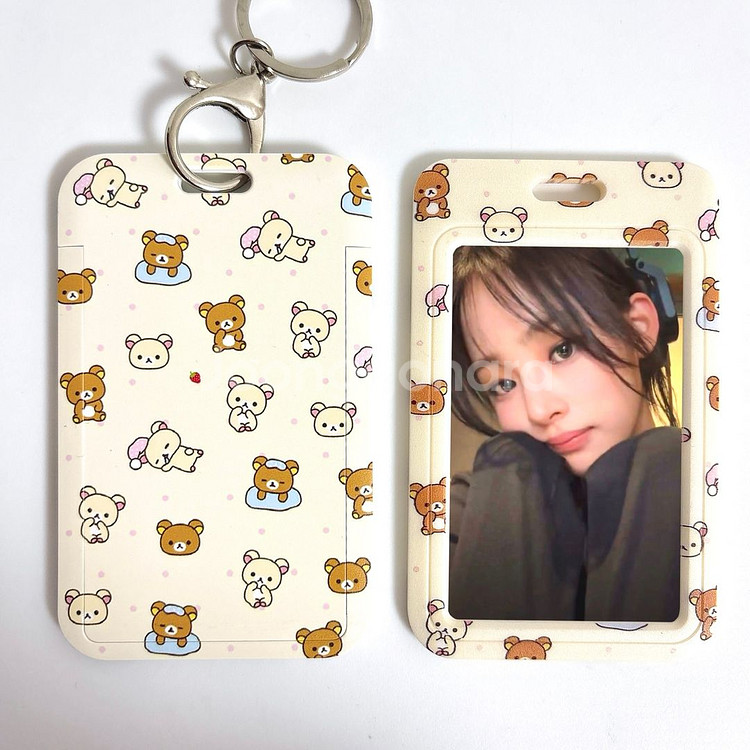 리락쿠마 포카홀더 위시 뉴진스 라이즈 SVT 코르티스--1