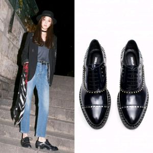 쟈딕앤볼테르 메탈스터드장식 더비 옥스포드 로퍼 슈즈