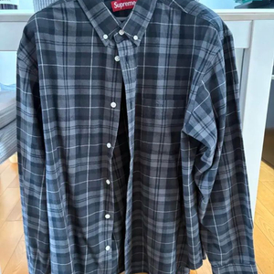 새상품)슈프림 플레이드 플란넬 셔츠 블랙