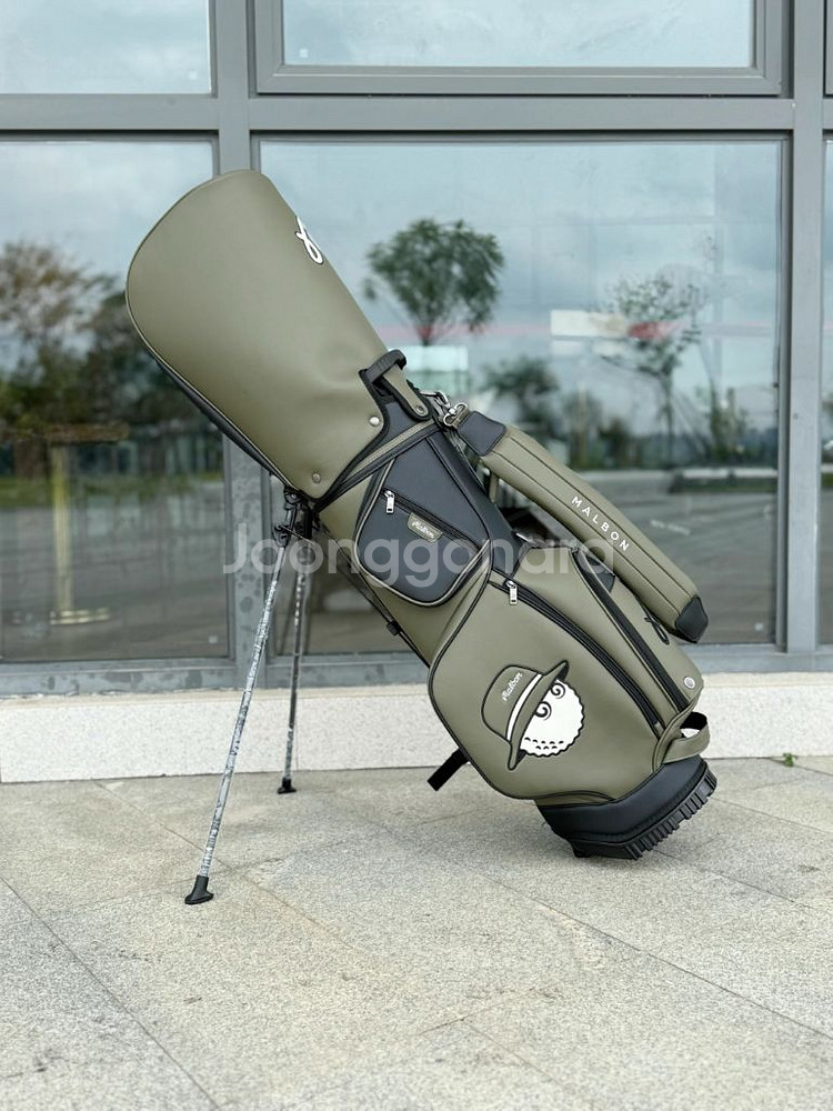 말본 뉴베이직 스탠드백 골프백 캐디백 카키--1
