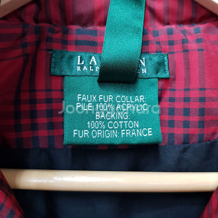 로렌 랄프로렌 퍼 패딩 베스트 S사이즈--3