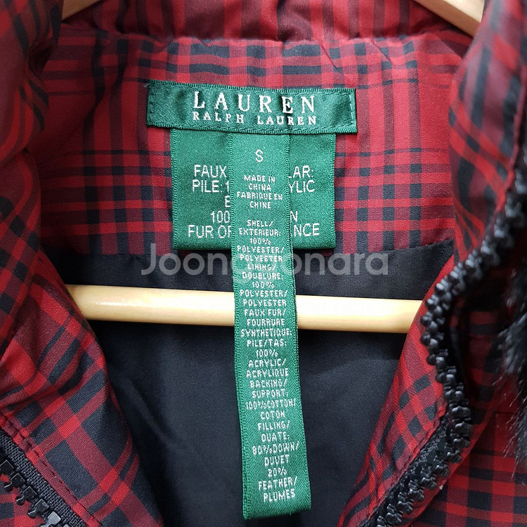 로렌 랄프로렌 퍼 패딩 베스트 S사이즈--2