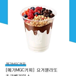 메가커피 요거 젤라또 초코베리믹스