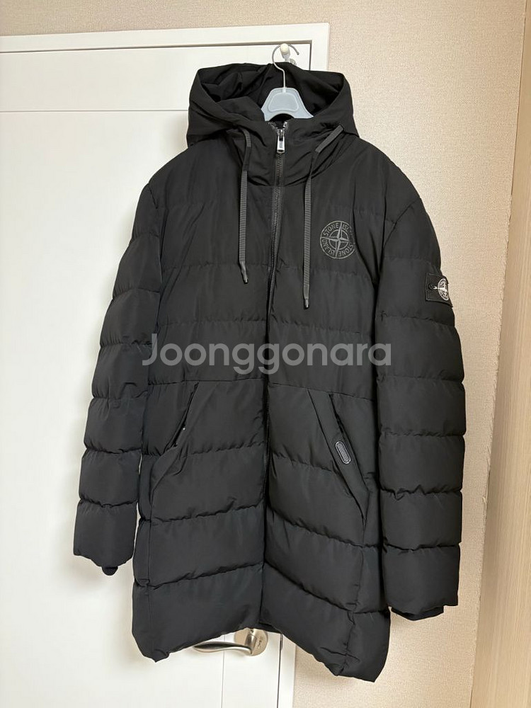 스톤 아일랜드 롱 패딩 블랙 (가품) 3XL--0