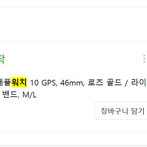 애플워치10 46mm 로즈골드