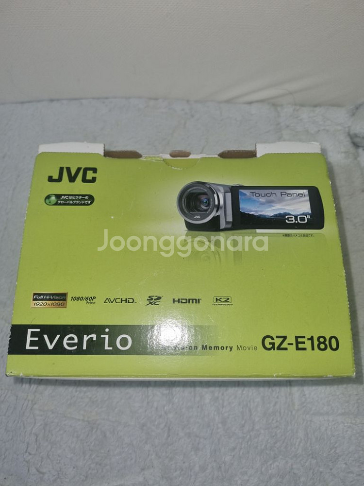 풀셋 jvc gz-e180 레트로 캠코더 핸디캠 디지털--1