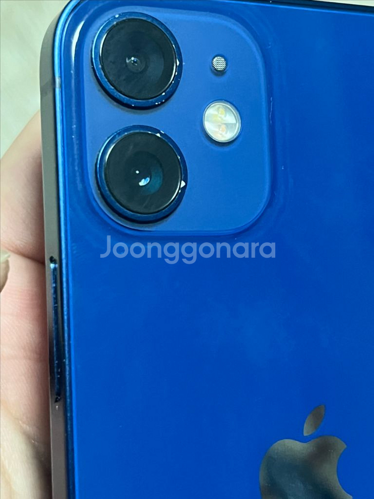 아이폰 12미니 64기가 블루 색상--2