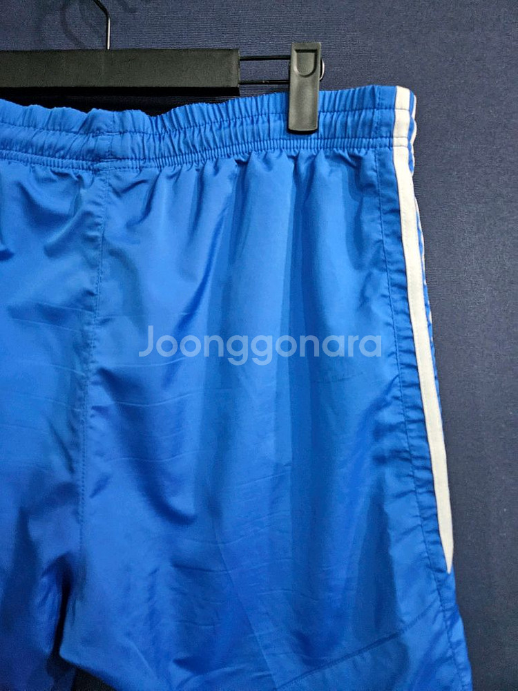 아디다스 삼선 블루컬러 남성 허리 36~38 반바지--5