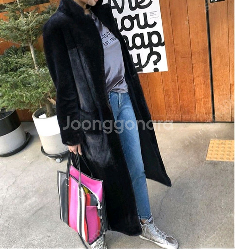 리얼 밍크 양가죽 무스탕--2