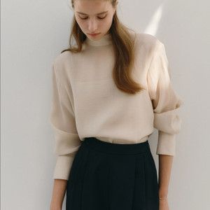 Sie 시에 루디 타이 블라우스 로즈베이지