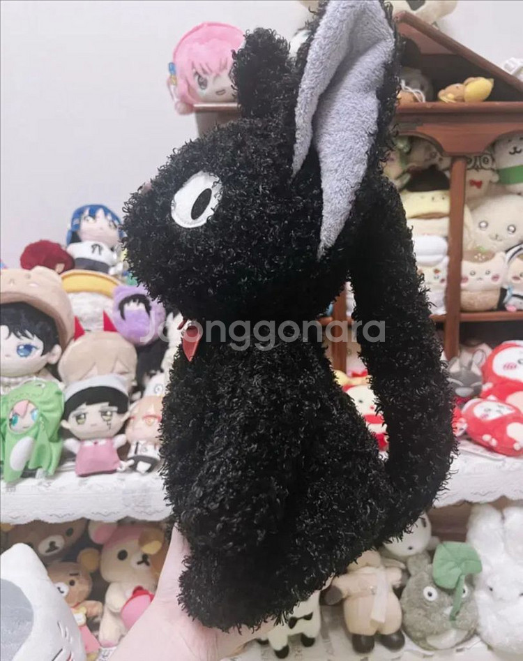 희귀)지브리 정품 마녀배달부 키키 지지 뽀글이 인형--1