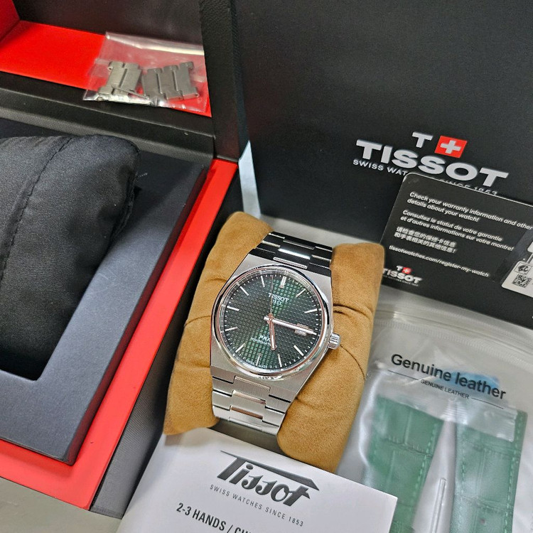 티쏘 prx 40mm 파워매틱 그린 이미지