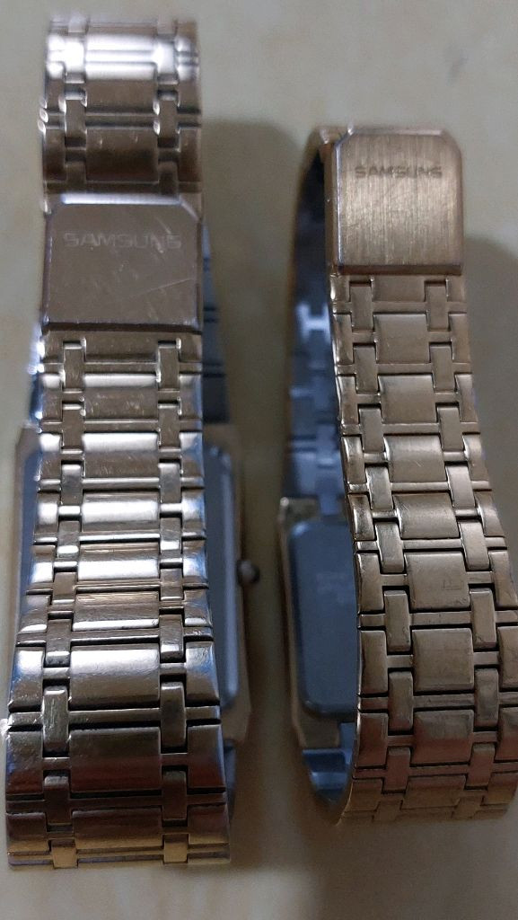 금장 35년전 예물시계 삼성카파 신랑.각시 손목시계 이미지