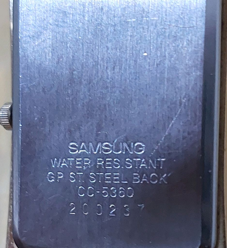 금장 35년전 예물시계 삼성카파 신랑.각시 손목시계 이미지