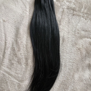 붙임머리 유팁/노팁 18인치 먹물 블랙