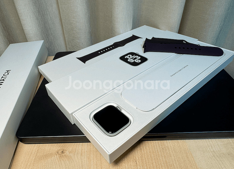 (거의새것) 애플워치se 40mm 셀룰러 풀박 판매--4