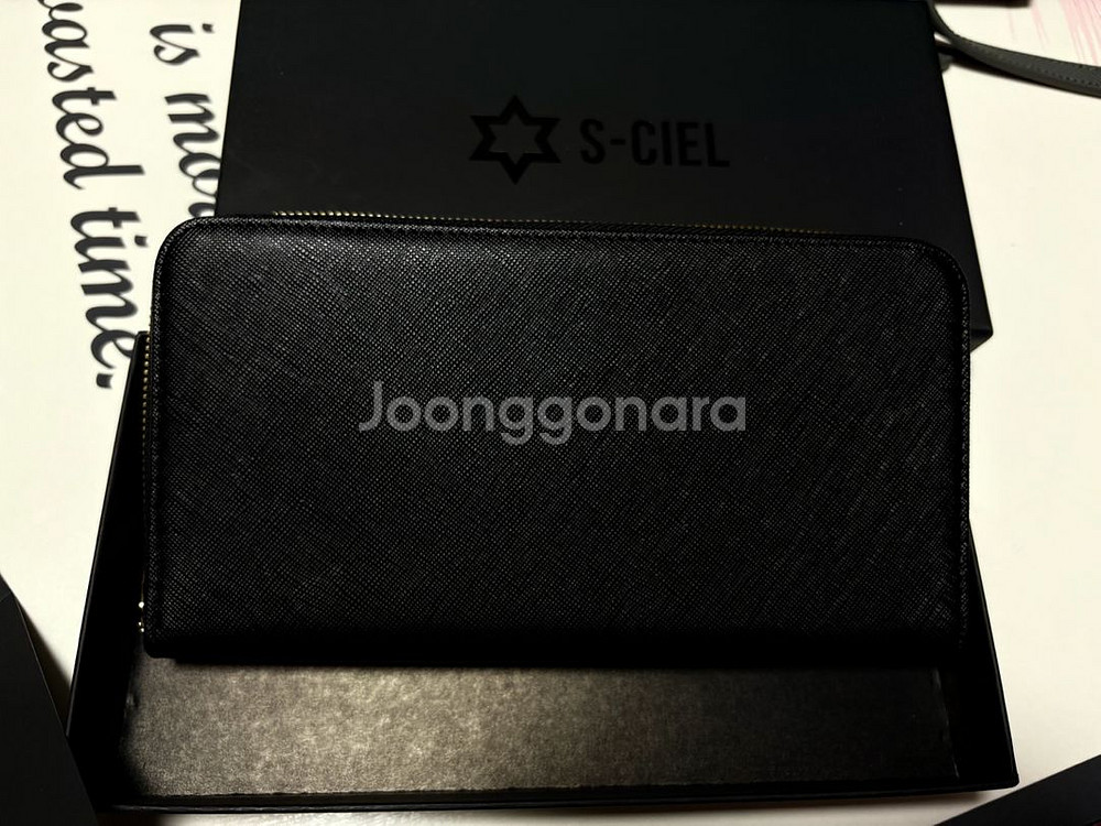 에스씨엘(S-CIEL) 장지갑 검정 소가죽[새상품]--0