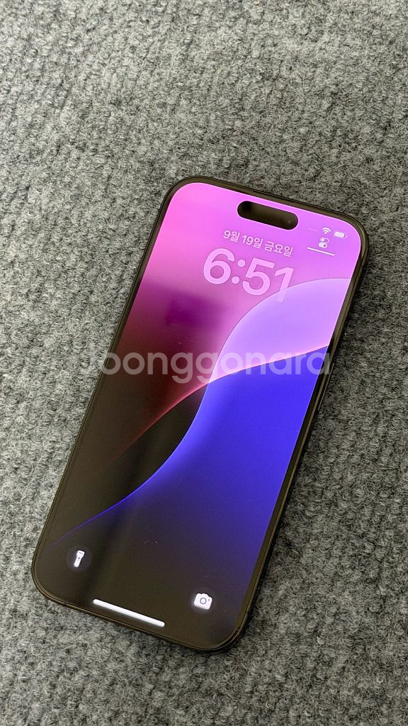 아이폰 15프로 128GB 블랙 티타늄--0