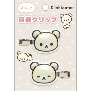산리오 코리락쿠마 헤어핀 앞머리 클립 집게핀 코리락