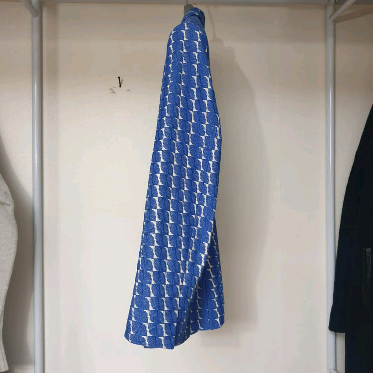 MARNI 마르니 블루리프자수 오픈프론트 슬림핏 자켓--2