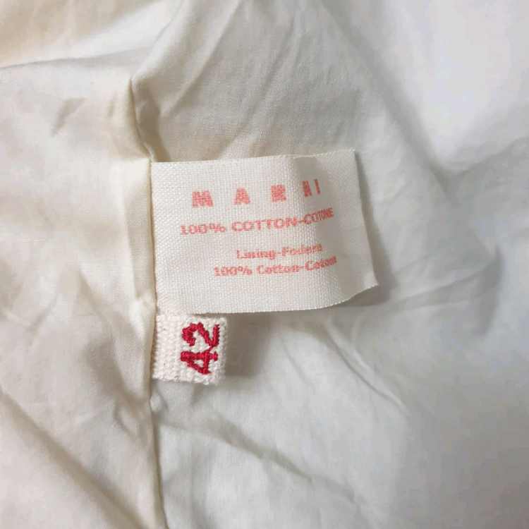MARNI 마르니 블루리프자수 오픈프론트 슬림핏 자켓--8