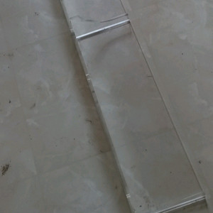 길이 125cm 투명 아크릴 선반