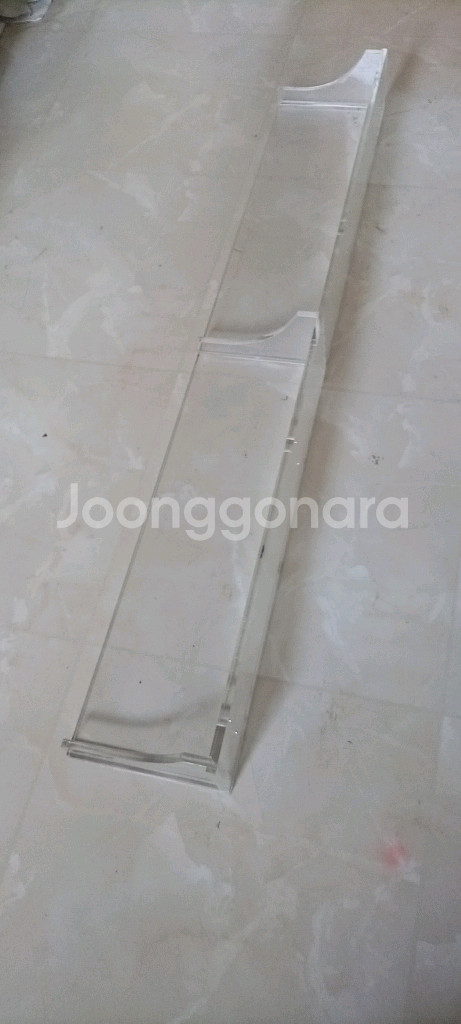 길이 125cm 투명 아크릴 선반--1