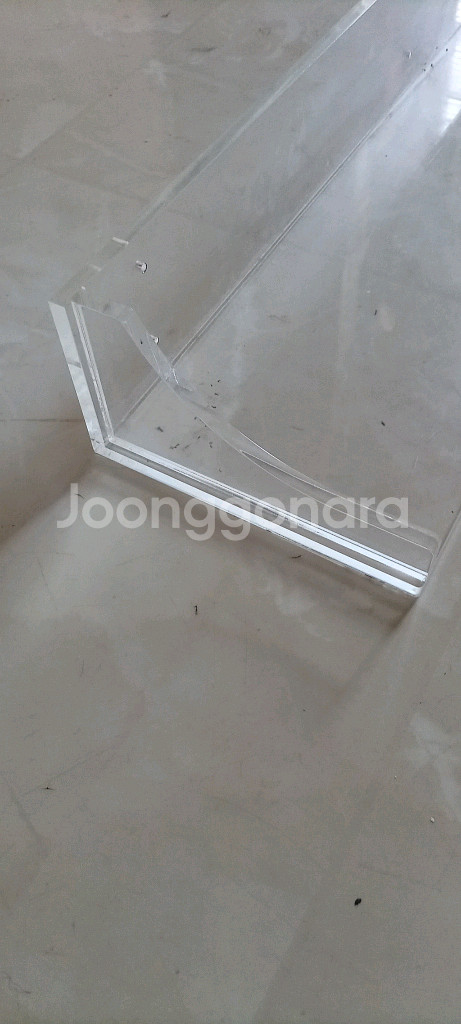 길이 125cm 투명 아크릴 선반--8