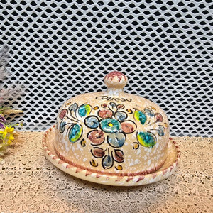 파리에서 온 핸드페인티드 케익용기.미사용