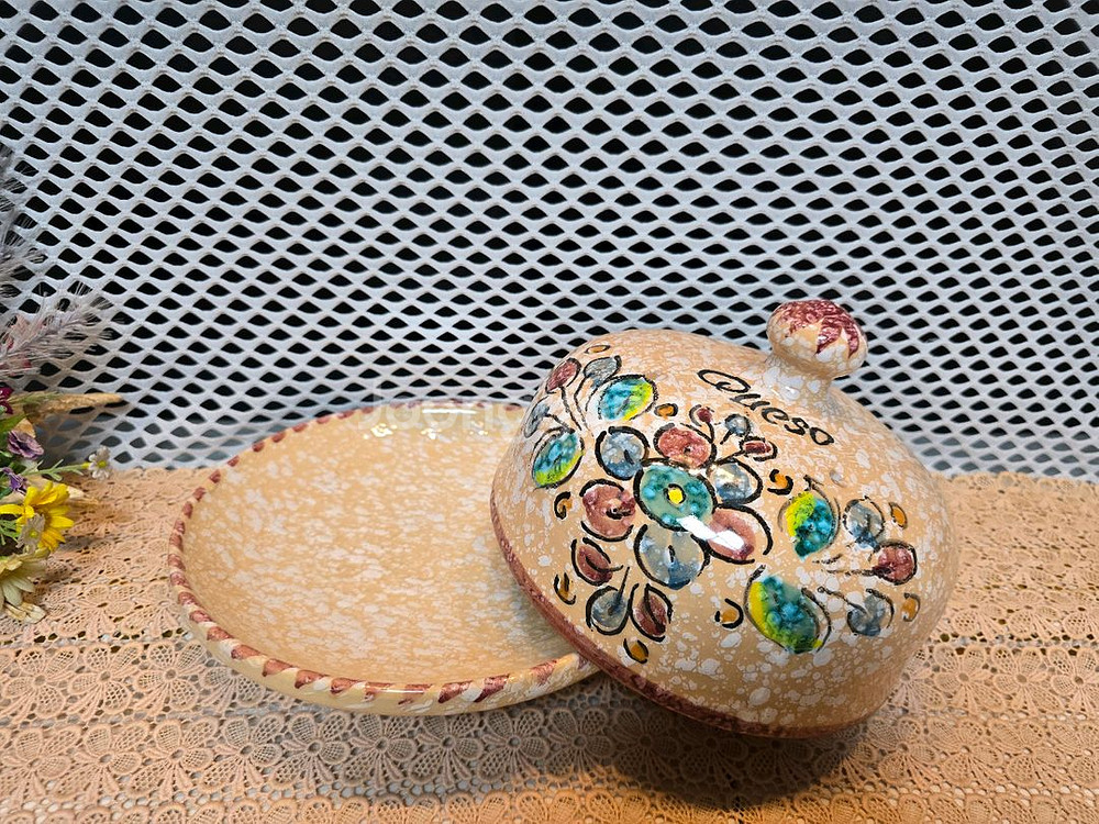 파리에서 온 핸드페인티드 케익용기.미사용--1