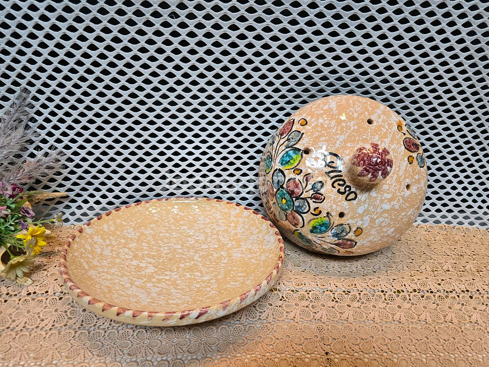 파리에서 온 핸드페인티드 케익용기.미사용--3