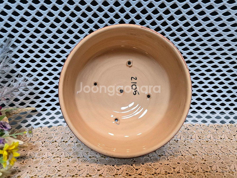 파리에서 온 핸드페인티드 케익용기.미사용--9