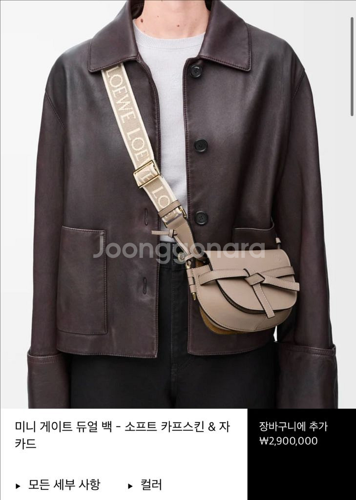 로에베 미니게이트 듀얼백 새상품--7