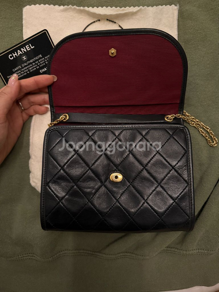 샤넬 빈티지 체인미니백--5