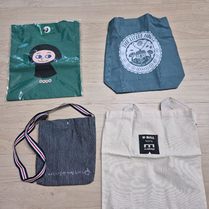 에코백 4개 새상품 미사용 일괄